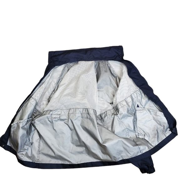 Vintage 90s Y2K Microsoft Blue Zipup Jacket Windbreaker‎ Embroidered Media Group - Picture 10 of 11